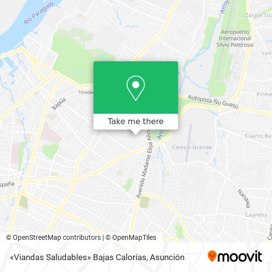 «Viandas Saludables» Bajas Calorías map