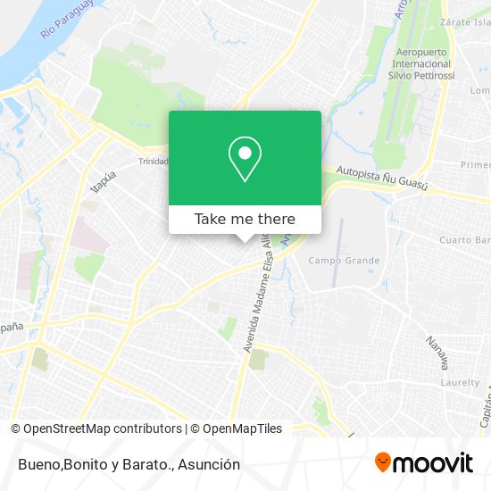 Mapa de Bueno,Bonito y Barato.