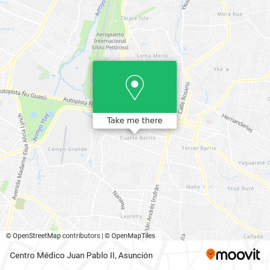 Centro Médico Juan Pablo II map