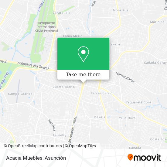 Mapa de Acacia Muebles