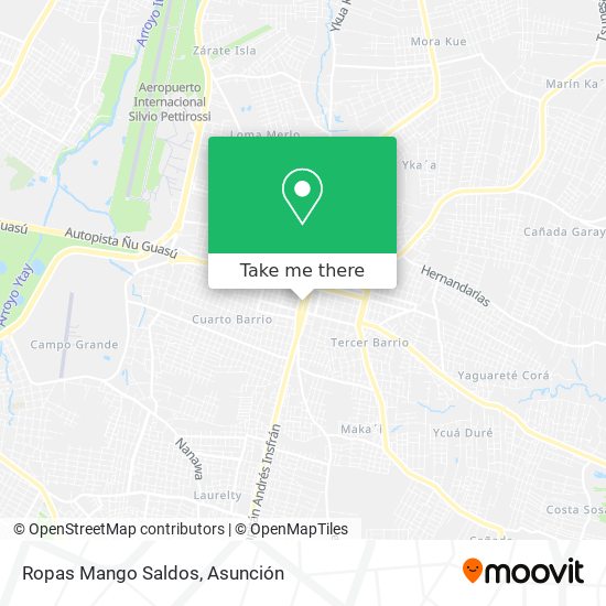 Mapa de Ropas Mango Saldos