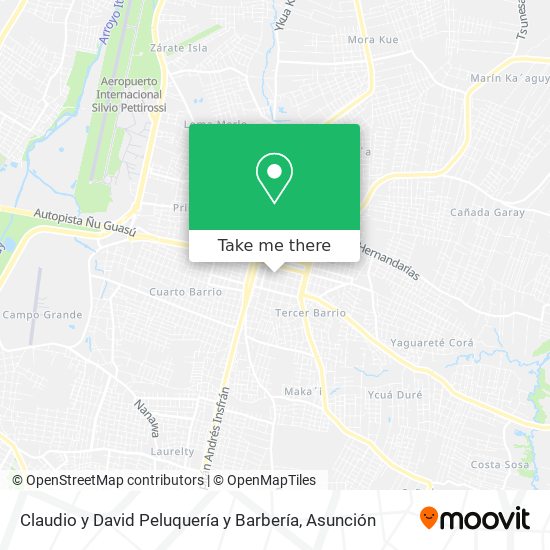 Mapa de Claudio y David Peluquería y Barbería