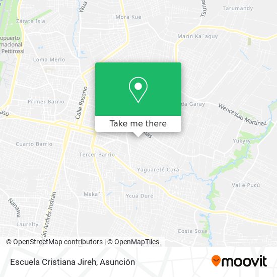 Mapa de Escuela Cristiana Jireh