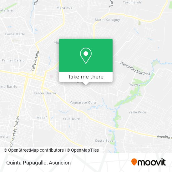 Mapa de Quinta Papagallo