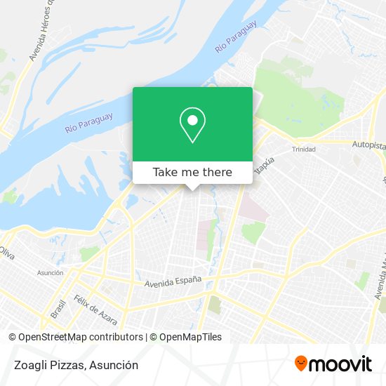 Zoagli Pizzas map