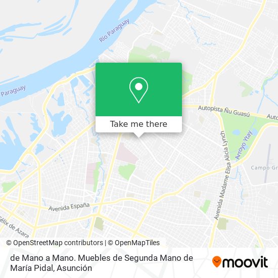 de Mano a Mano. Muebles de Segunda Mano de María Pidal map