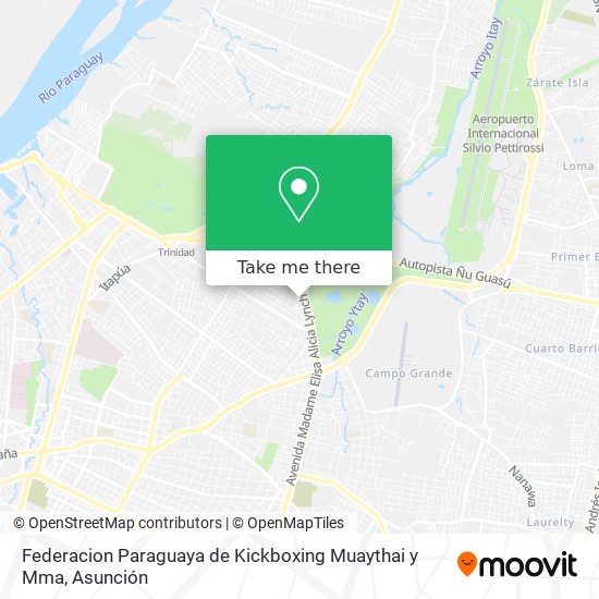 Federacion Paraguaya de Kickboxing Muaythai y Mma map