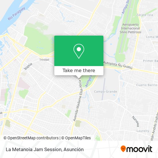Mapa de La Metanoia Jam Session