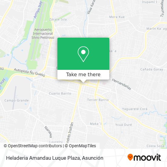 Heladeria Amandau Luque Plaza map