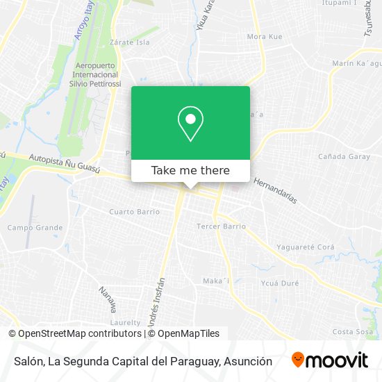 Salón, La Segunda Capital del Paraguay map