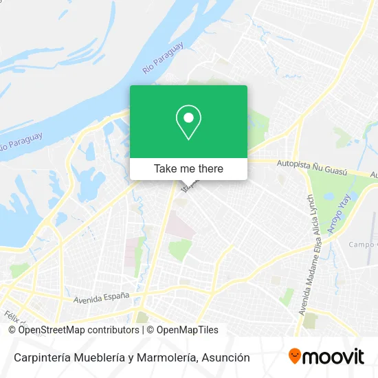 Carpintería Mueblería y Marmolería map