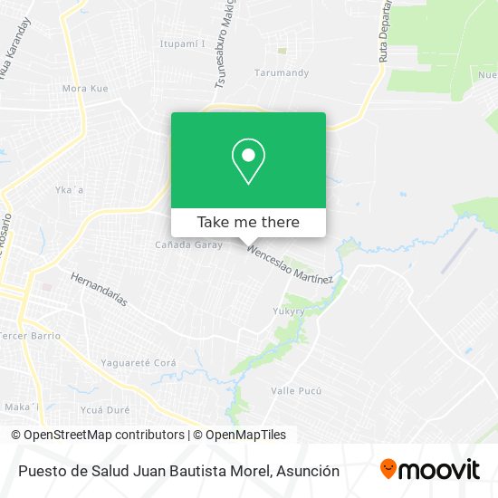 Mapa de Puesto de Salud Juan Bautista Morel