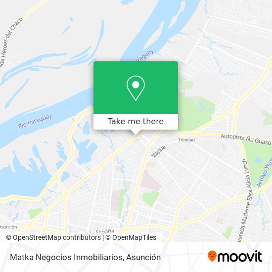 Matka Negocios Inmobiliarios map