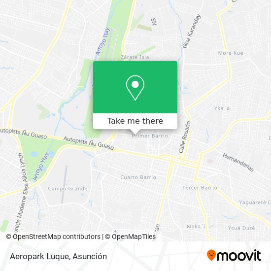 Mapa de Aeropark Luque