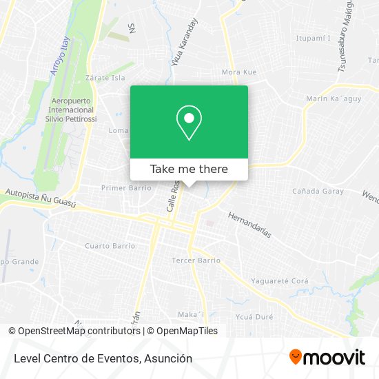 Mapa de Level Centro de Eventos