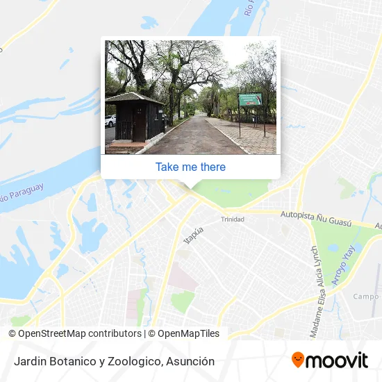 Jardin Botanico y Zoologico map