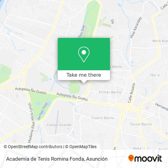 Academia de Tenis Romina Fonda map