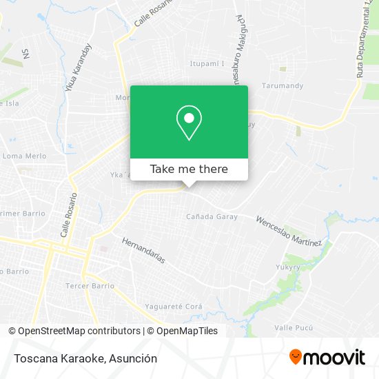 Toscana Karaoke map