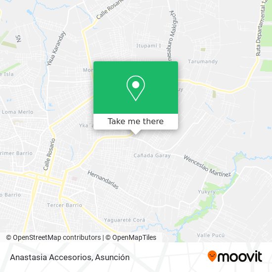 Mapa de Anastasia Accesorios