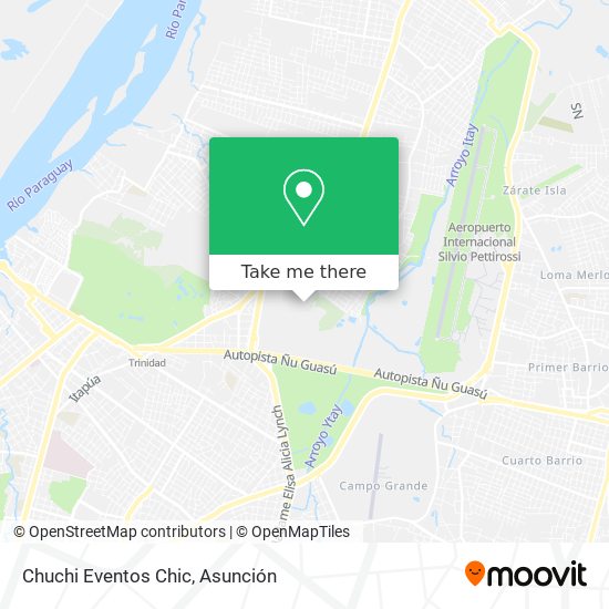Mapa de Chuchi Eventos Chic