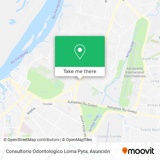 Mapa de Consultorio Odontologico Loma Pyta