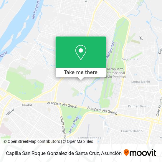 Mapa de Capilla San Roque Gonzalez de Santa Cruz