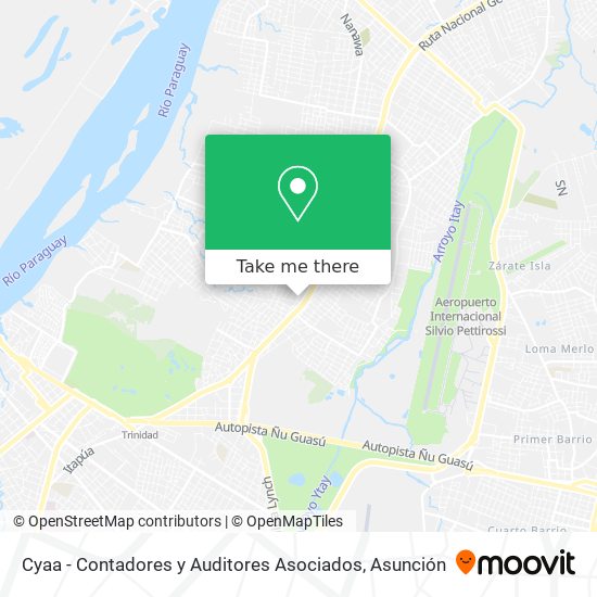 Mapa de Cyaa - Contadores y Auditores Asociados
