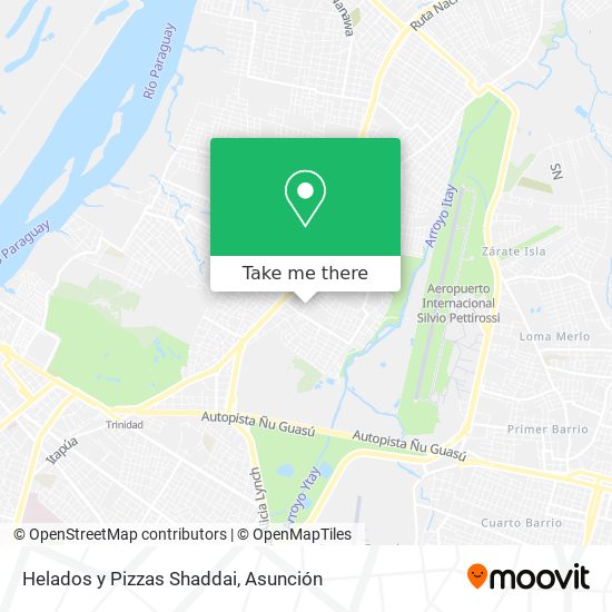 Mapa de Helados y Pizzas Shaddai