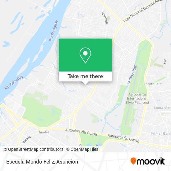 Mapa de Escuela Mundo Feliz