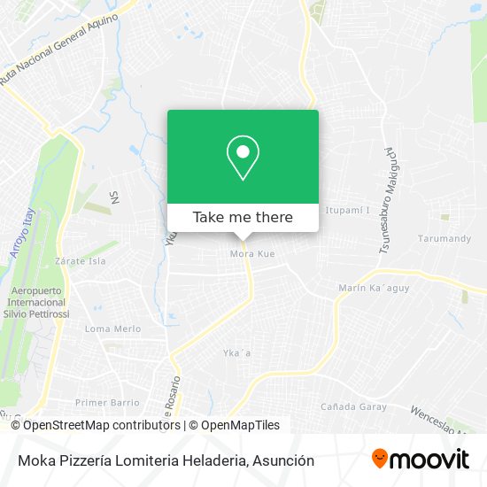 Moka Pizzería Lomiteria Heladeria map