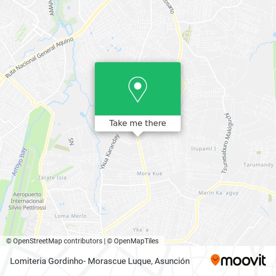 Lomiteria Gordinho- Morascue Luque map