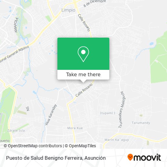 Puesto de Salud Benigno Ferreira map