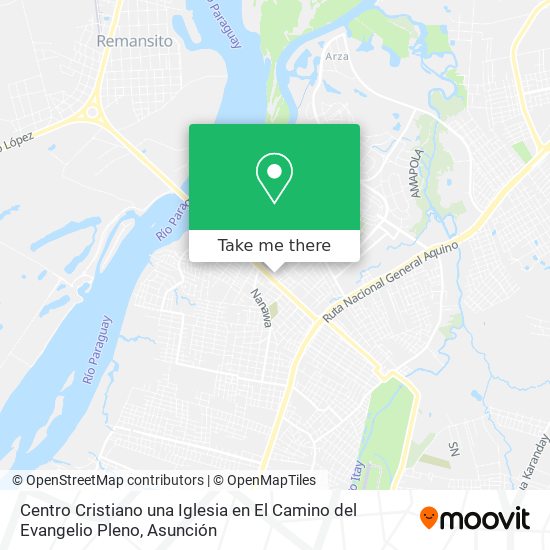 Centro Cristiano una Iglesia en El Camino del Evangelio Pleno map