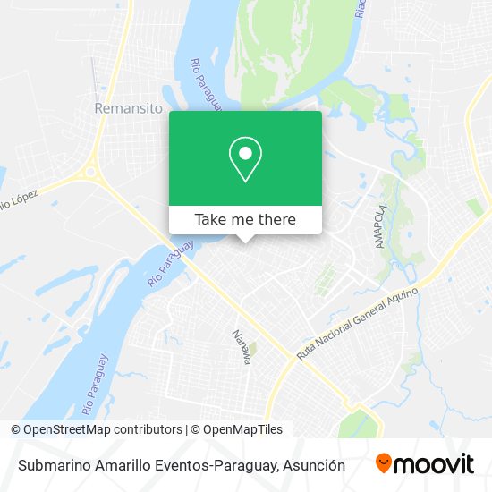 Mapa de Submarino Amarillo Eventos-Paraguay