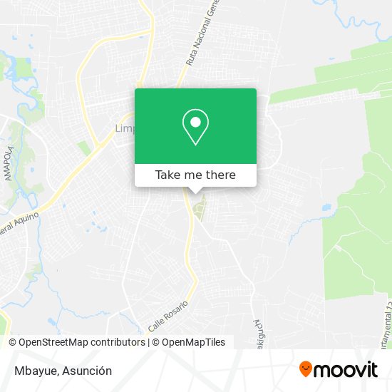 Mapa de Mbayue