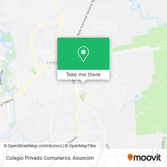 Mapa de Colegio Privado Comuneros