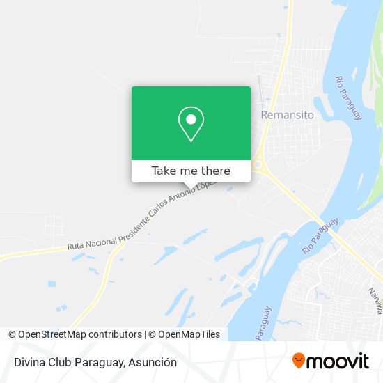 Mapa de Divina Club Paraguay