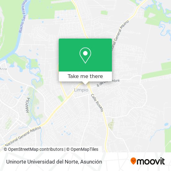 Uninorte Universidad del Norte map