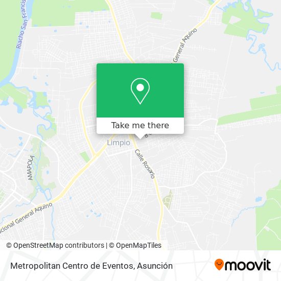 Mapa de Metropolitan Centro de Eventos