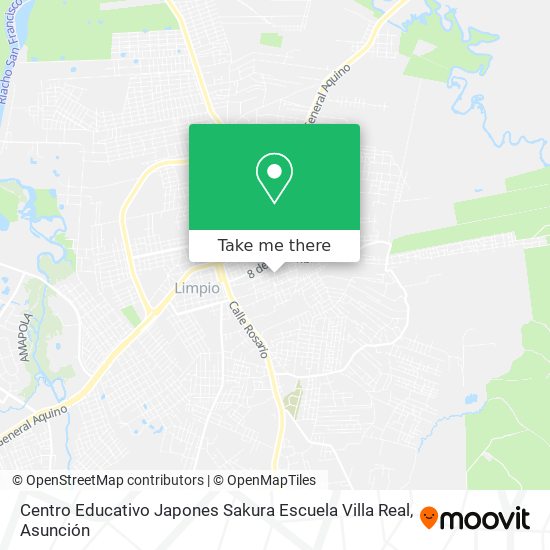 Mapa de Centro Educativo Japones Sakura Escuela Villa Real