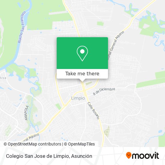 Mapa de Colegio San Jose de Limpio