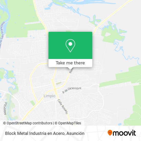 Mapa de Block Metal Industria en Acero