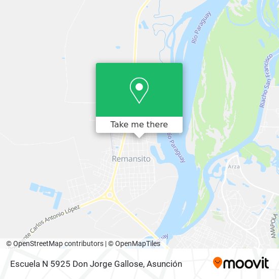 Mapa de Escuela N 5925 Don Jorge Gallose