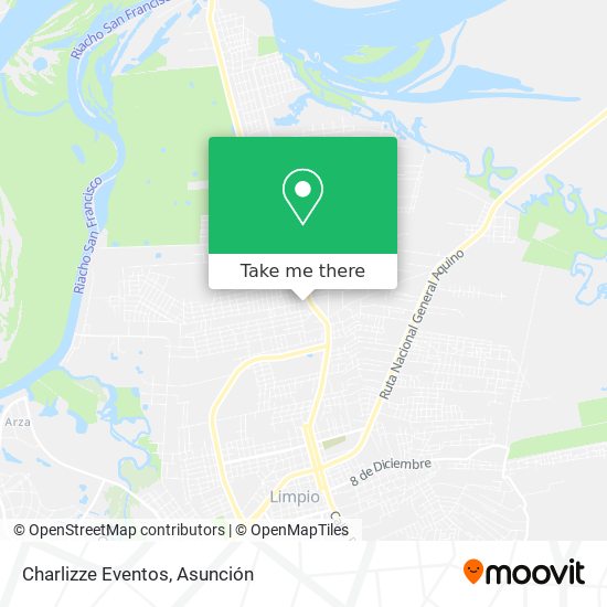 Mapa de Charlizze Eventos