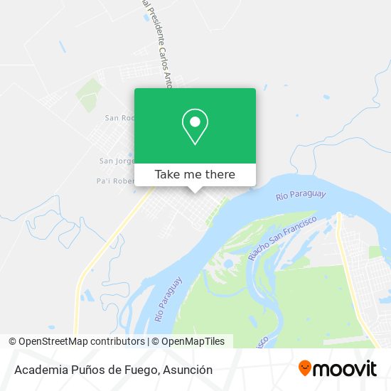 Mapa de Academia Puños de Fuego