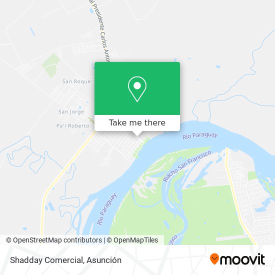 Shadday Comercial map