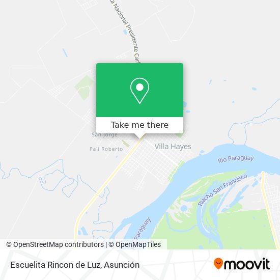 Escuelita Rincon de Luz map