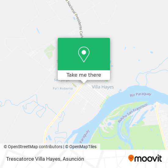 Trescatorce Villa Hayes map