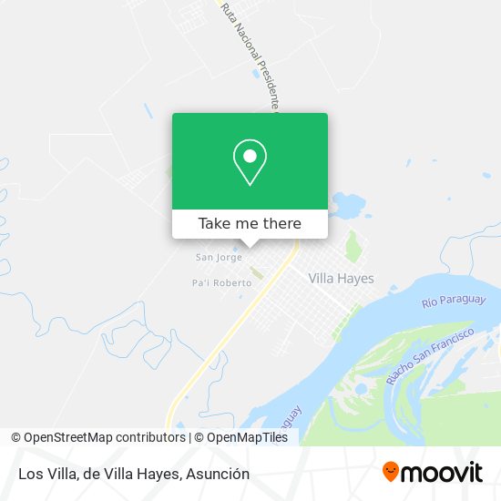Mapa de Los Villa, de Villa Hayes