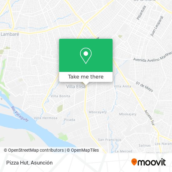 Pizza Hut map